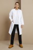 Blouse de laboratoire pour femmes LW63, blanc3