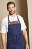 Premier Espresso Bib Apron, Navy/Brown