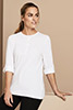 T-shirt long à manches retroussé Premier Femme, blanc4