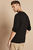 Premier Long John Roll-Sleeve T-shirt, Black