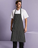 Premier Stripe Apron, Black/White Stripe