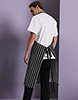 Premier Stripe Apron, Black/White Stripe