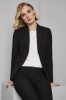 Qualitas Ladies Two Button Blazer, Black