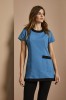 Select Retro Beauty Tunic, Teal with Black Trim 