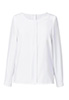 Womens Riola crepe de chine Blouse White