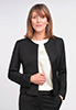 Rosa Collarless Jacket Black