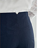 Pantalon taille haute Rosalind P/Dot bleu marine3