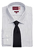Rufina Classic Fit Shirt White/Grey Stripe