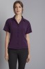 Semi-fitted Open Collar Crepe De Chine Blouse, Plum