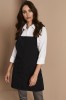 Short Bib Apron, Black 