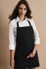 Short Bib Apron, Black 