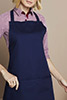 Short Bib Apron, Navy