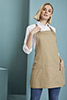 Short Bib Apron, Khaki