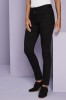 Pantalon slim extensible pour femme, noir, régulier