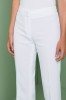 Pantalon femme bootcut, Blanc4