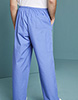 Unisex Fitted Scrub Pants, Metro Blue/Navy