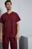 Smart Scrub Top unisexe, Bourgogne