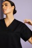 Unisex Smart Scrub Top, Black 