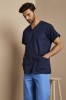 Unisex Smart Scrub Top, Navy