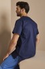 Unisex Smart Scrub Top, Navy