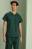 Unisex Smart Scrub Top, Bottle Green  