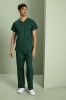 Unisex Smart Scrub Top, Bottle Green  