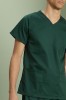 Unisex Smart Scrub Top, Bottle Green  