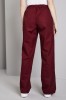 Unisex Smart Scrub Pants, Burgundy