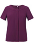 Verona crepe de chine Blouse Burgundy