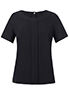 Verona crepe de chine Blouse Black