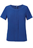 Verona crepe de chine Blouse Royal Blue