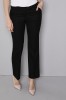 Pantalon droit femme contemporain, Noir (4 Lengths)