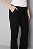 Pantalon droit contemporain pour femmes (non démêlé), noir12