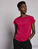 Slash Neck Blouse, Hot pink