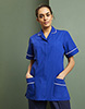 Ladies Classic Collar Healthcare Tunic, Royal Blue